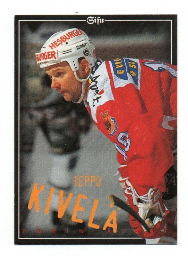 Leaf Jääkiekkokortti 1996 n:o 155 Teppo Kivelä Ässät