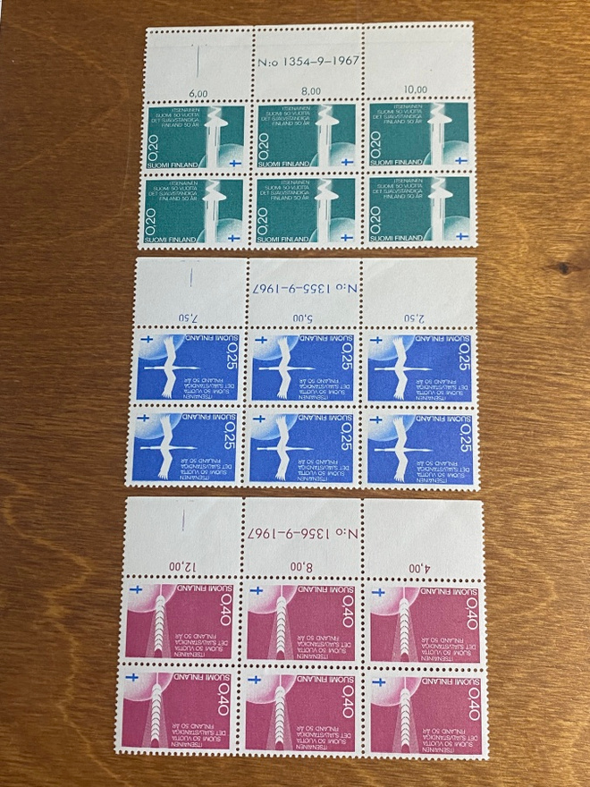 ITSENÄINEN SUOMI 50 VUOTTA SARJA NUMERO KUUSILOT**