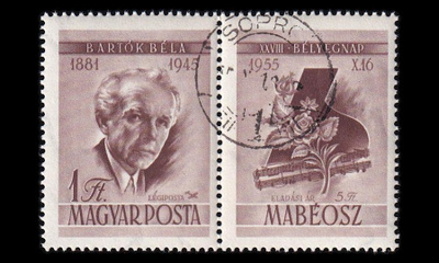 Unkari 1452zf o Postimerkin päivä (1955)