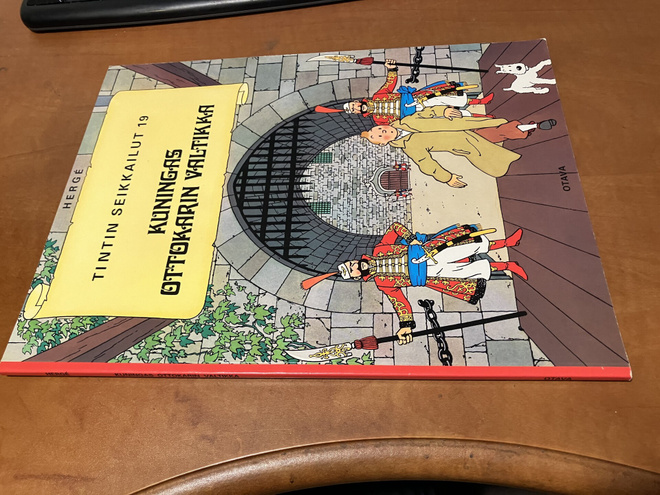 TINTIN SEIKKAILUT 19 KUNINGAS OTTOKARIN VALTIKKA HYVÄ