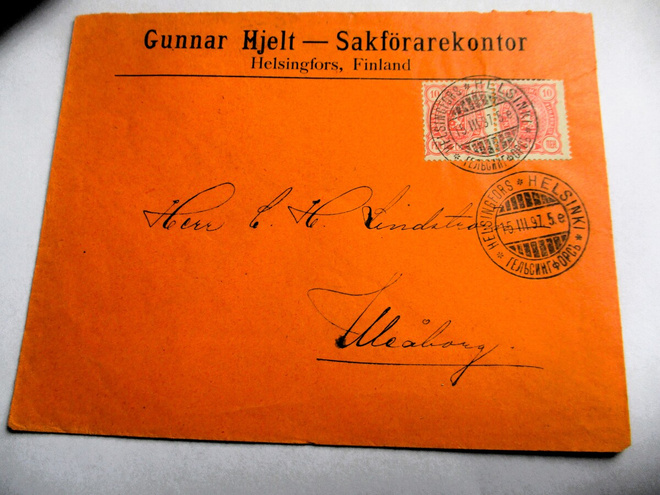 1897 Hki Sakförarekontor Gunnar Hjelt