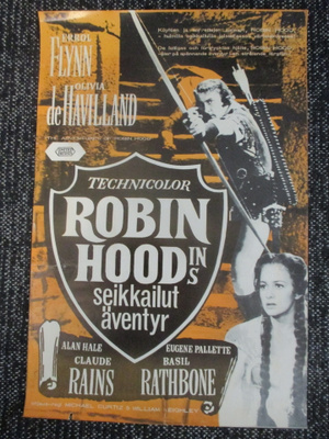 Robin Hoodin seikkailut (1938) - elokuvajuliste - 60-luku