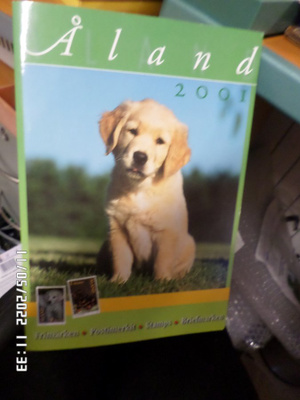 Åland 2001 Postimerkki kansio , vuoden 2001 Uusi