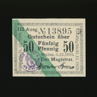 Saksa Notgeld 50 Pfennig, Stuhm 5.12.1918 - pikkukuva 1