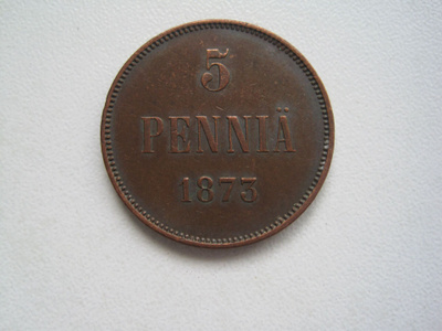 5 PENNIÄ 1873
