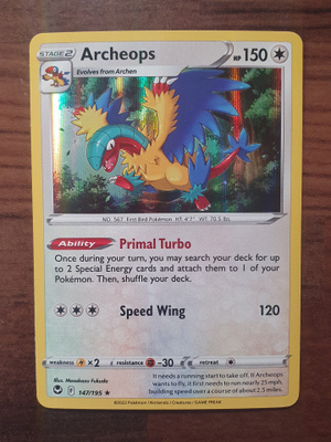 Pokemon Archeops 147/195 Holo rare