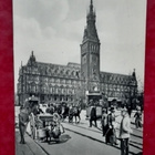 Hamburg Rathaus (Hampuri) antiikki postikortti - pikkukuva 1