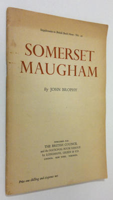 John Brophy : Somerset Maugham
