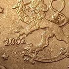 Suomi 2002 20c leijonan kielen ja miekan välissä patti - pikkukuva 4