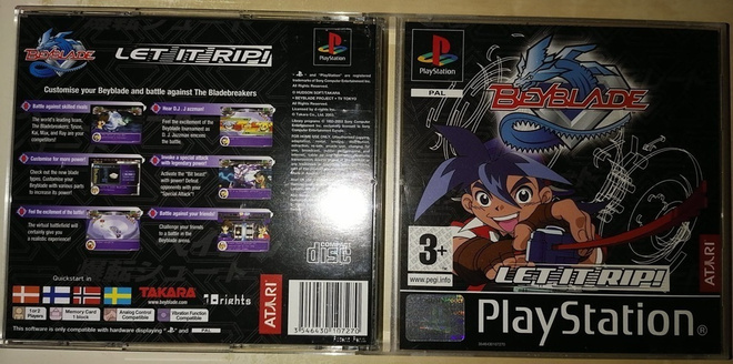 Beyblade - Let It Rip! (PlayStation PS1 -peli)