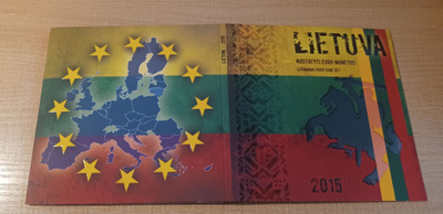 Eurorahasarja 2015 Liettua 1c-2€ UNC