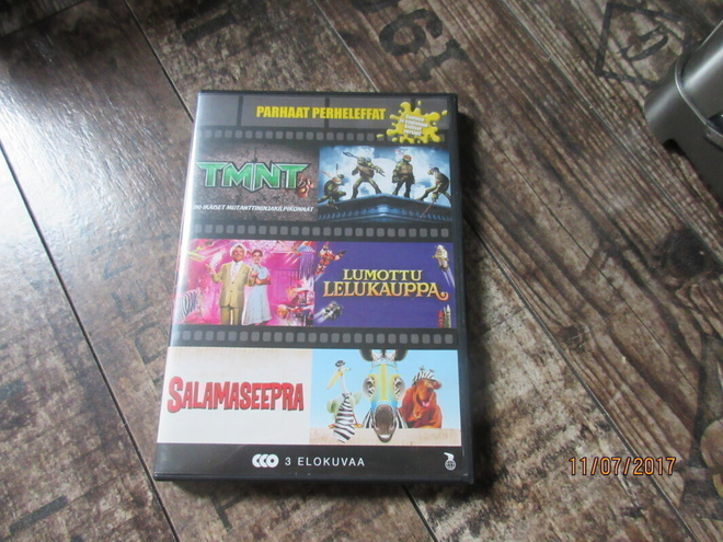 TMNT& Lumottu Lelukauppa & Salamaseepra dvd