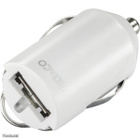 Deltaco USB Nanolaturi Autoon, USB A naaras, 2.1A, valk.UUSI - pikkukuva 1