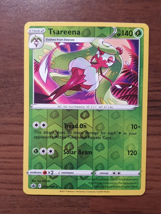 Pokemon Tsareena 015/198 Reverse holo rare