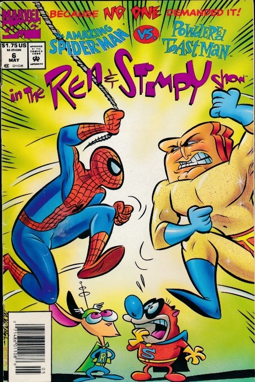 THE REN & STIMPY SHOW #5 & 6 1993 (Marvel Comics) SPIDER-MAN