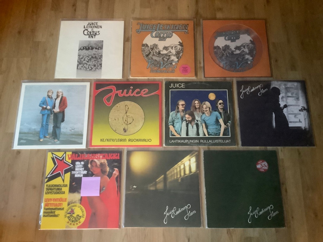 Juice Leskinen. Vinyylilevykokoelma - 46 x LP’s