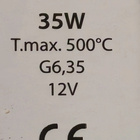 G6.35 halogeenilampun kanta, 12 V, 35 W - pikkukuva 3