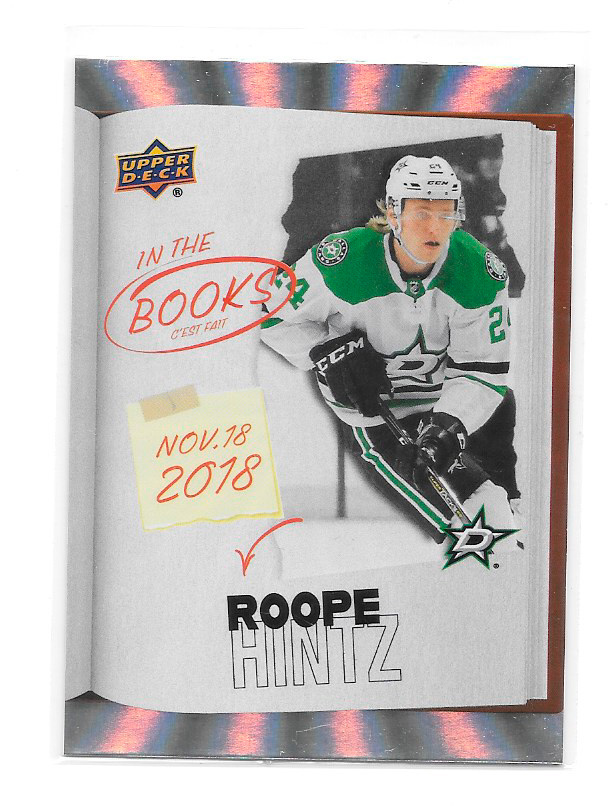 2024-25 Tim Hortons In the Books #ITB-12 Roope Hintz