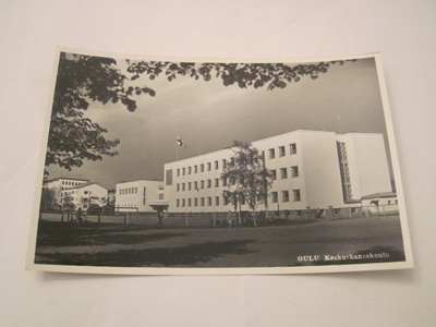 VANHA Postikortti Oulu 1950-l Alkup.Mallikappale