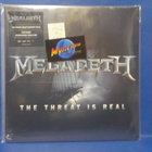 MEGADETH - THE THREAT IS REAL UUSI EU 2015 12" SINGLE LP + - pikkukuva 1