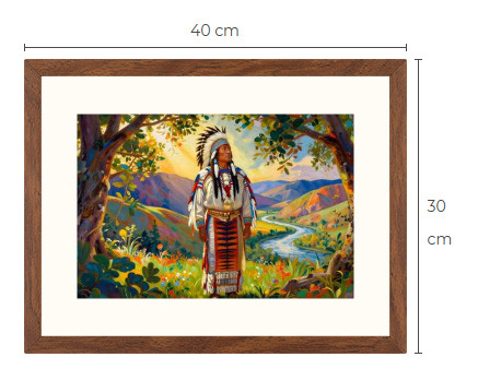Uusi Intiaani art print 30 cm x 40 cm