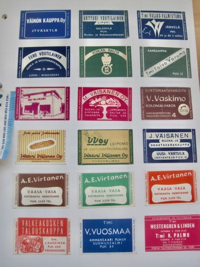 63 VANHAA Tulitikku Etikettiä HYVÄT