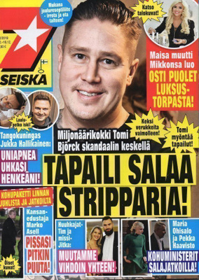 7-Päivää n:o 52 2019 Tomi. Marko. Sanna. Anita Miss Suomi