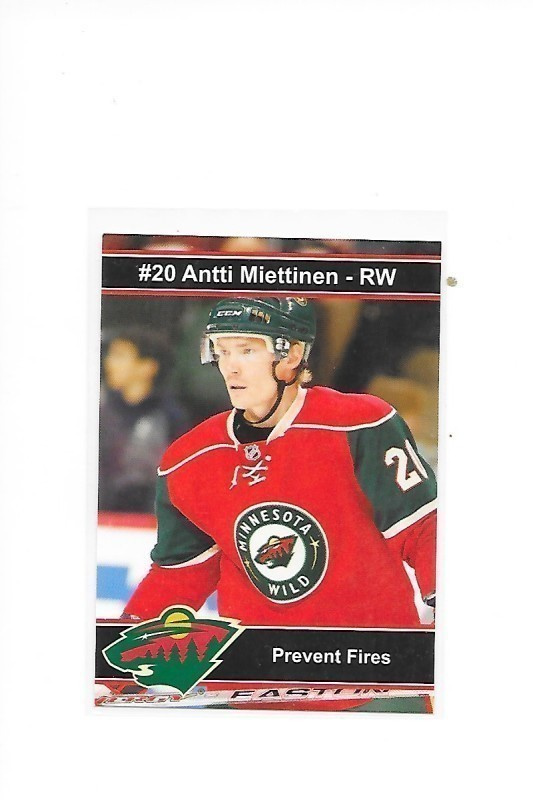 2009-10 Minnesota Wild TeamIssue #5 Antti Miettinen HPK