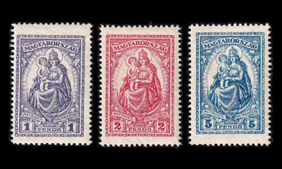 Unkari 427-9 * Patrona Hungariae (1926)