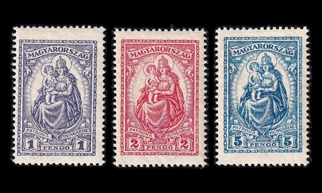 Unkari 427-9 * Patrona Hungariae (1926)