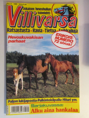 VILLIVARSA 9 / 1988 "HEVOSHULLUN" TOIVELEHTI SARJAKUVALEHTI