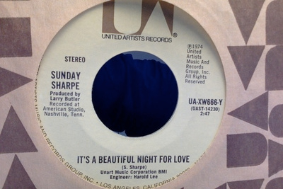 SUNDAY SHARPE :: I GAVE ALL I HAD TO HIM :: VINYYLI 7"  1974