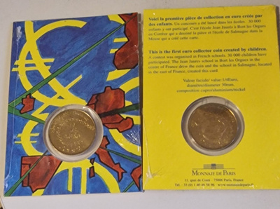 Ranska 2002 1/4 euro blisteri, lasten euro