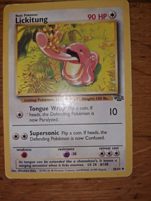 Lickitung 38/64 Jungle set uncommon card