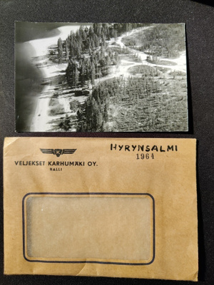 Postikortti Hyrynsalmi 1964 Karhumäki Alkup.Mallikappale