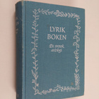 Tage Nilsson : Lyrik boken - en svensk antologi - pikkukuva 1