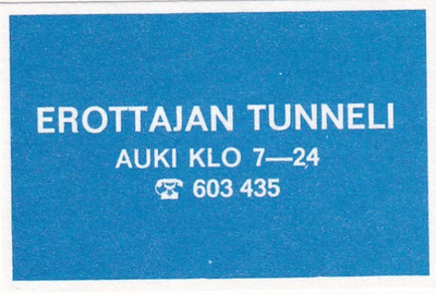 Helsinki, Erottajan tunneli ,  s61