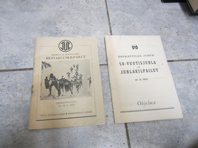 ORIMATTILAN JYMY & TUL MESTARUUSHIIHDOT ORIMATTILASSA v 1953