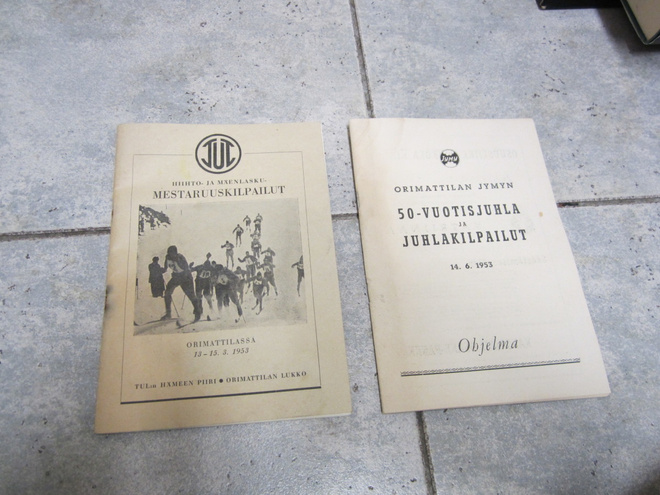 ORIMATTILAN JYMY & TUL MESTARUUSHIIHDOT ORIMATTILASSA v 1953