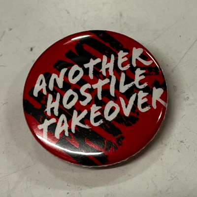 HANOI ROCKS Pinback Button Another Hostile Takeover Japan