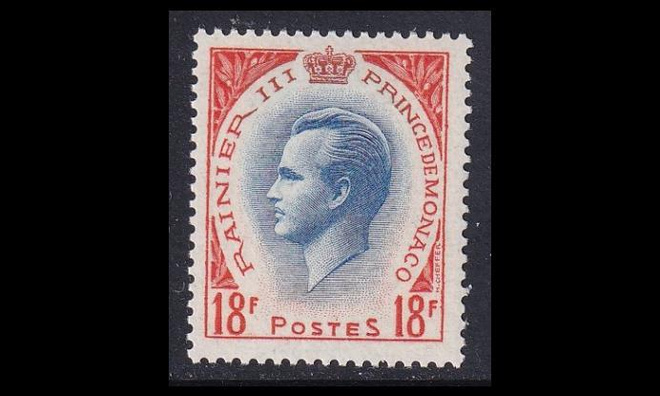 Monaco 510 ** Käyttösarja Rainier III 18 Fr (1955)