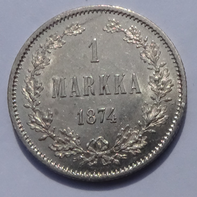 1874 1 markka kl8