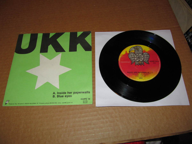 UKK 7" Insise Her Paperwalls/Blue Eyes,PS v.1984