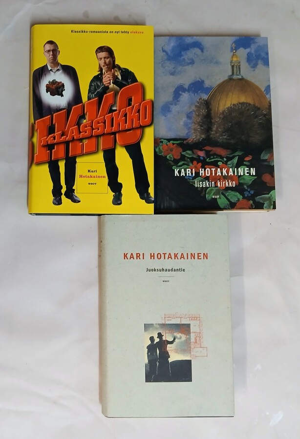 Kari Hotakainen kirjapaketti 3kpl