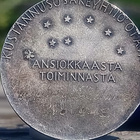 Sodanaikainen Hopeavärinen mitali Mikael Agricola. Halkaisij - pikkukuva 3
