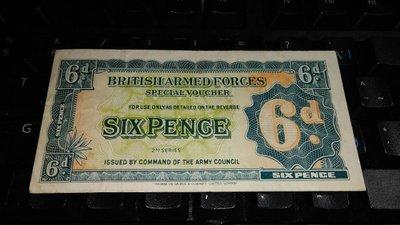 British Armed Forces 6 Pence 1948 VF