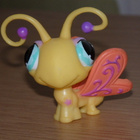 LITTLEST PET SHOP kelta-oranssi PERHONEN #497 - pikkukuva 1