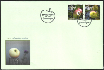 FDC ÅL 2011 Ahvenanmaalaisia omenoita  LaPe ÅL 340-341