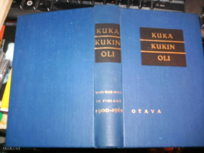KUKA KUKIN OLI  1900-1961 Who was who in Finland  (Sis.pk:t)
