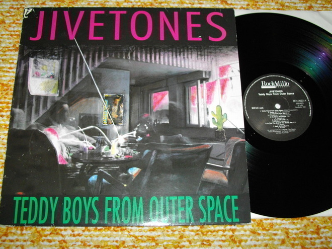 JIVETONES - teddy boys from outer space - LP 1990 suomi rock